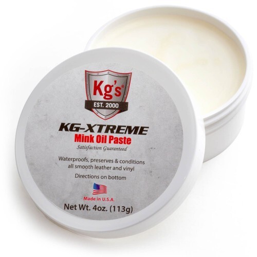 Kg’s Boot Guard Waterproof Mink Oil Leather Protector Conditioner Paste 4 oz