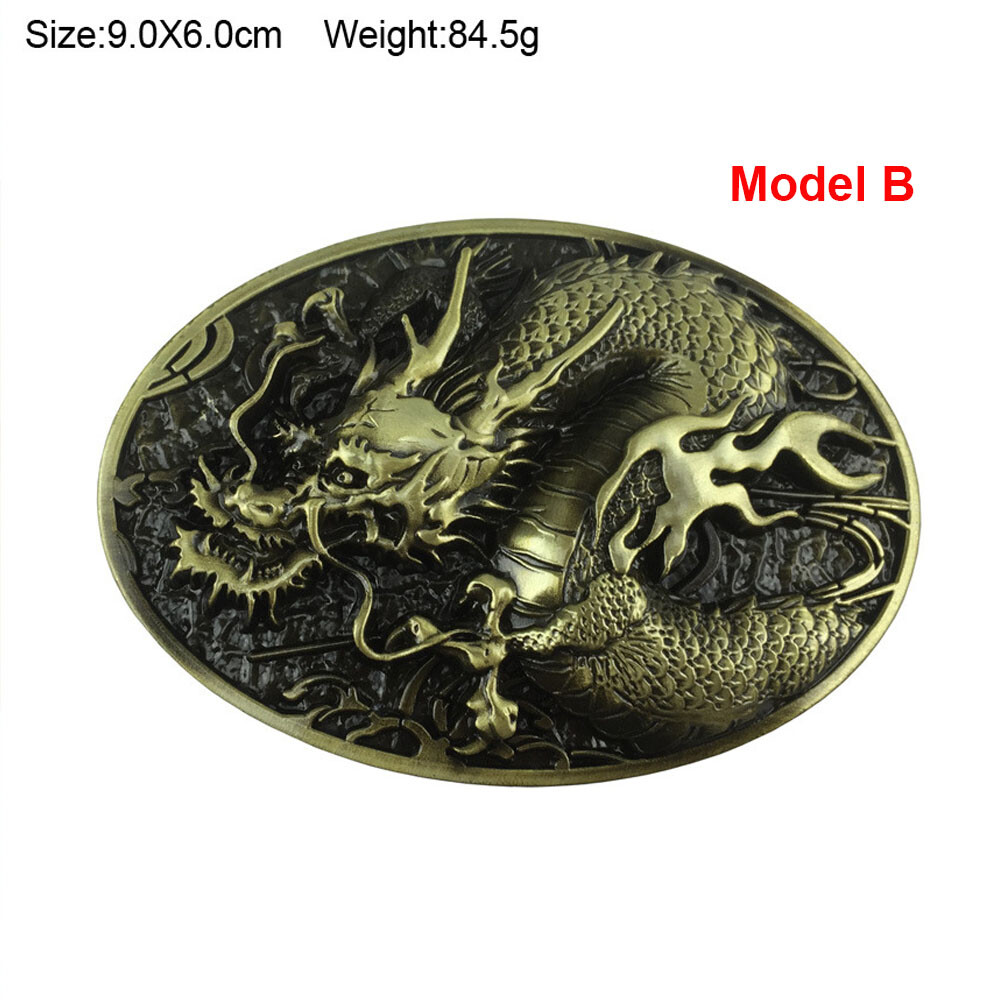 Western Cowboy Buckle Vintage Alloy Bull Engraved Belt Buckle fits 1-1/2″ Belt