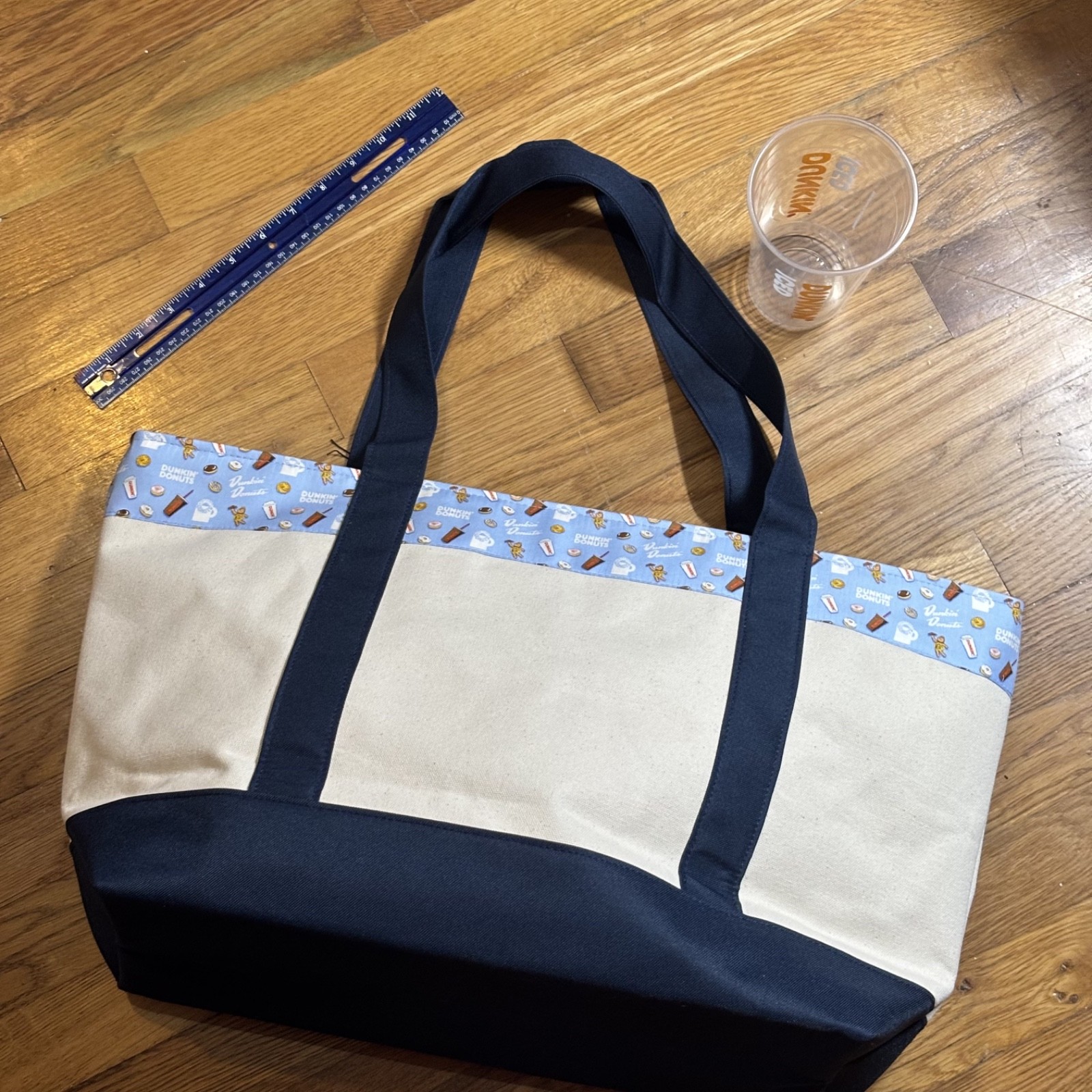 Vineyard Vines Custom Collection Canvas Tote Bag Collaboration Dunkin
