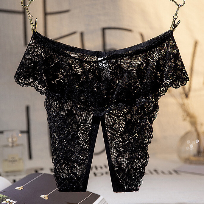 Sexy Womens Lace Panties Briefs Crotchles Ladies Cheeky Underwear Lingerie Thong