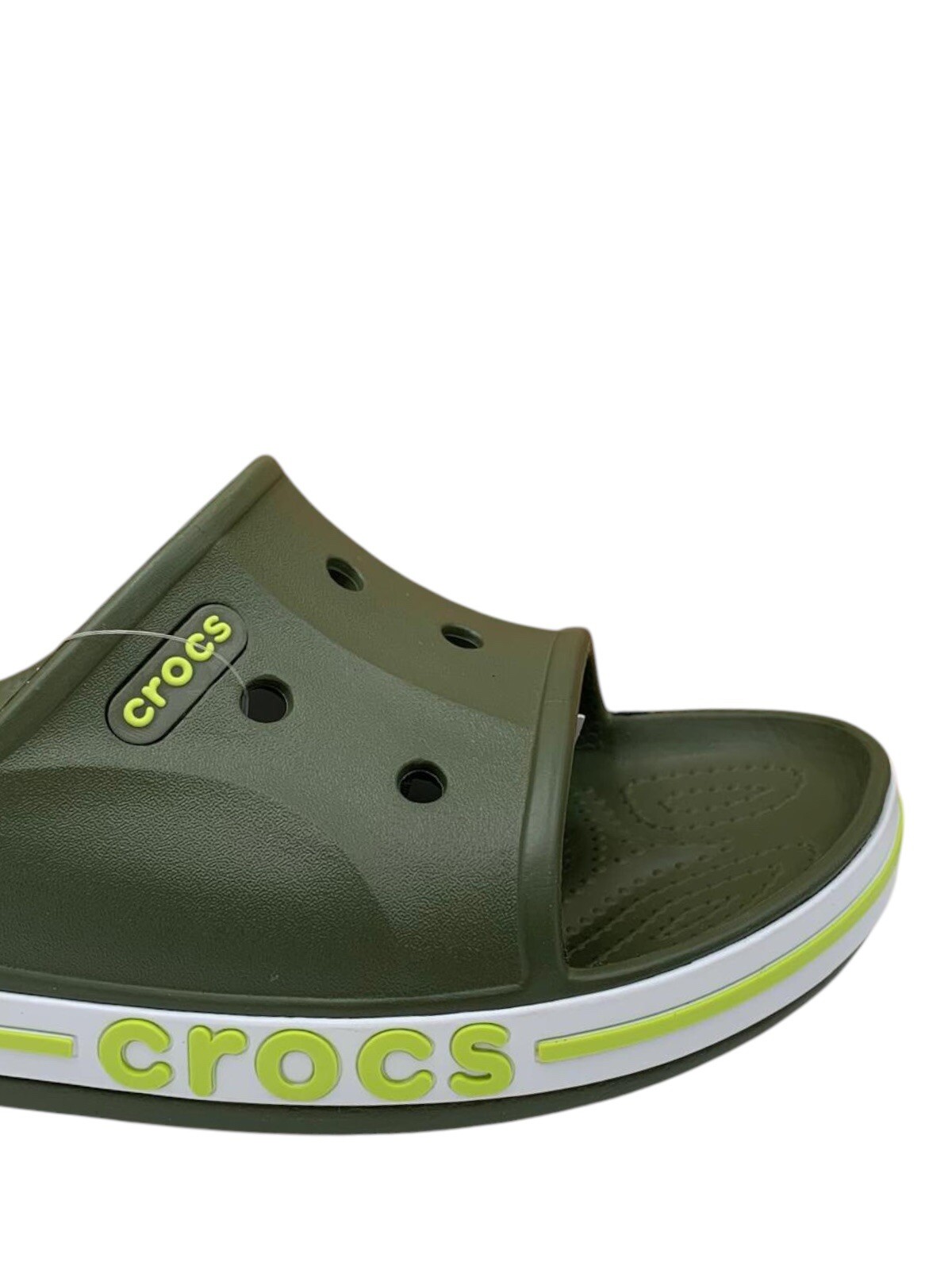 Crocs Bayaband Men’s Slide Sandals Size 10 Army Green Water Friendly