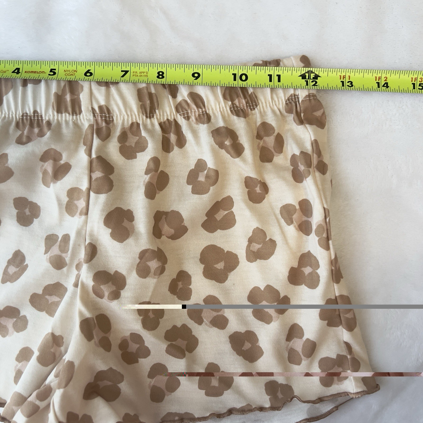Cat & Jack Girls Pajama Set Size M (8) Leopard Print Cami & Shorts 2-Piece
