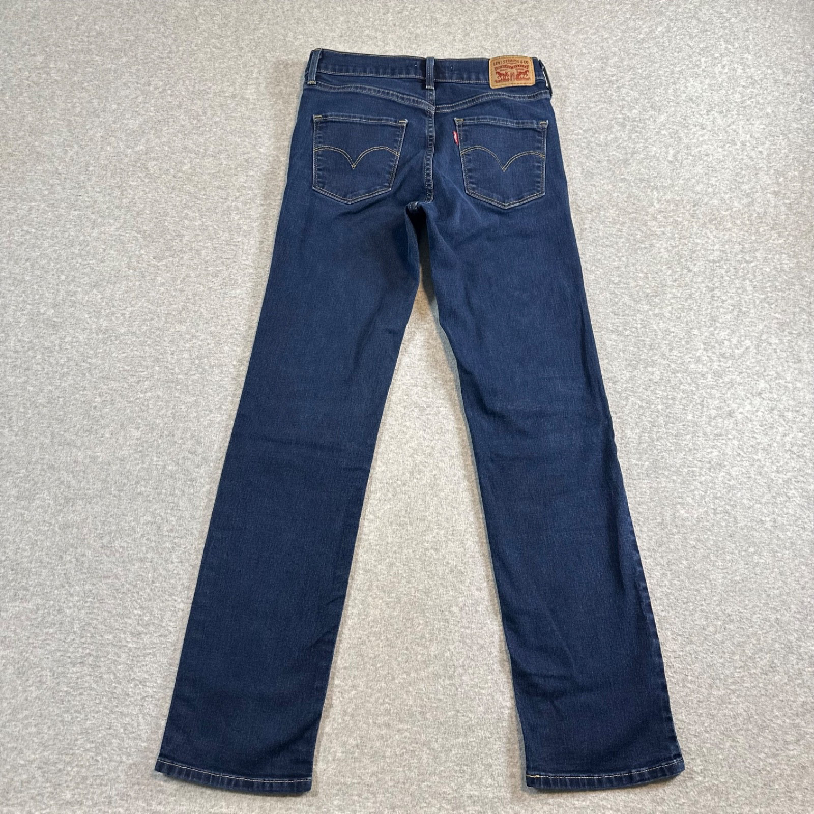 Levi’s 314 Women’s Size 26 Shaping Straight Stretch Denim Jeans Dark Mid Rise