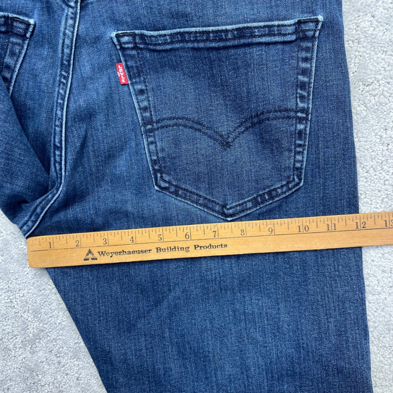 Levis 502 Jeans Mens 33×30(34×28) Regular Taper Denim Stretch All Seasons Tech