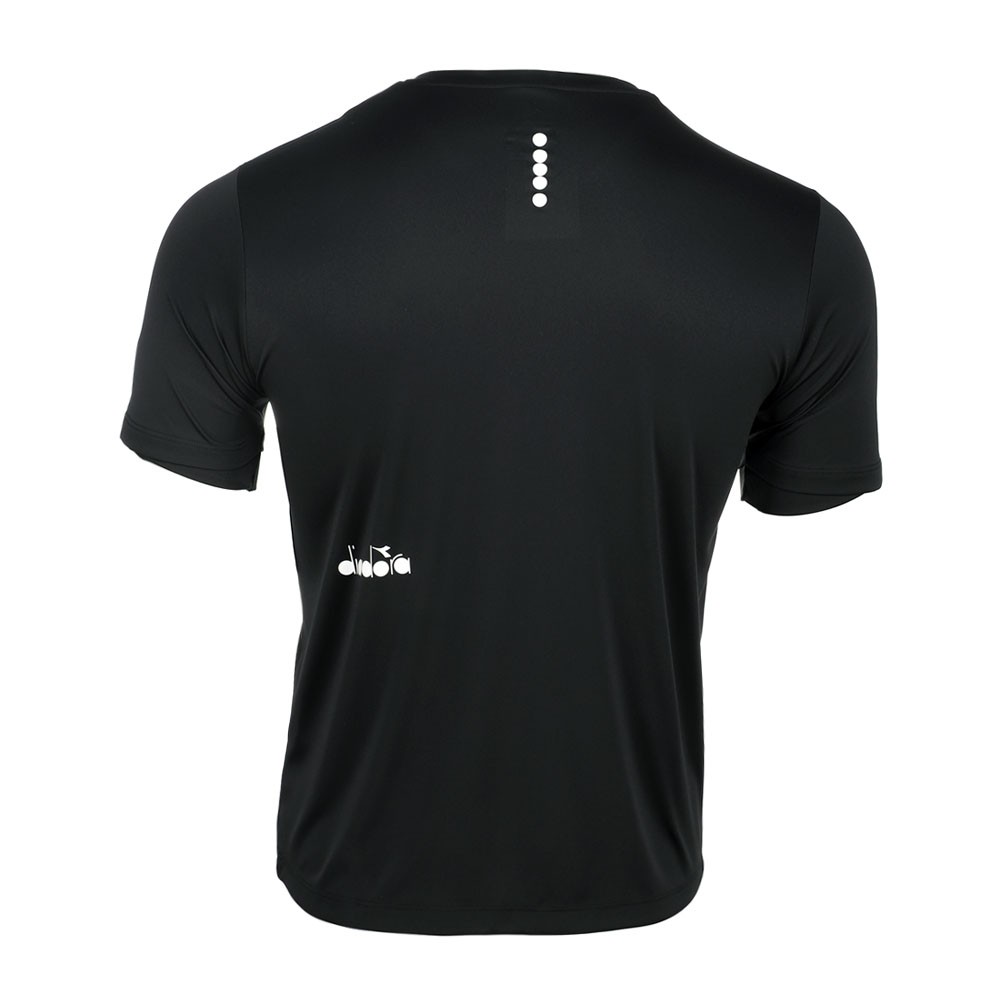 diadora Scudetto Training Crew Neck Short Sleeve Athletic T-Shirt Mens Black Cas