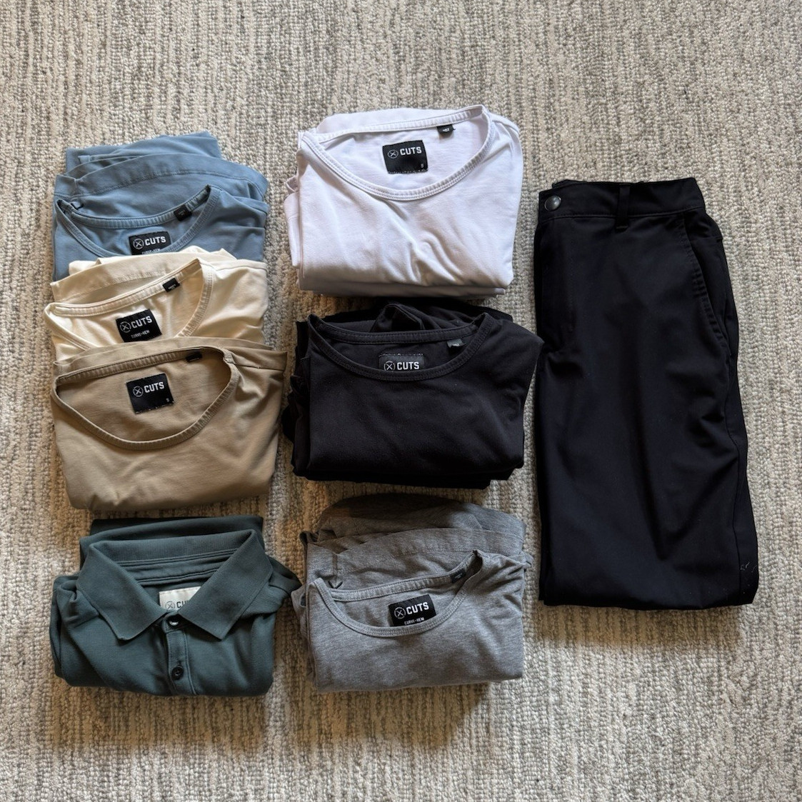 17 Pieces Huge Cuts / AO Men’s Small Bundle – Premium Basics Capsule Wardrobe