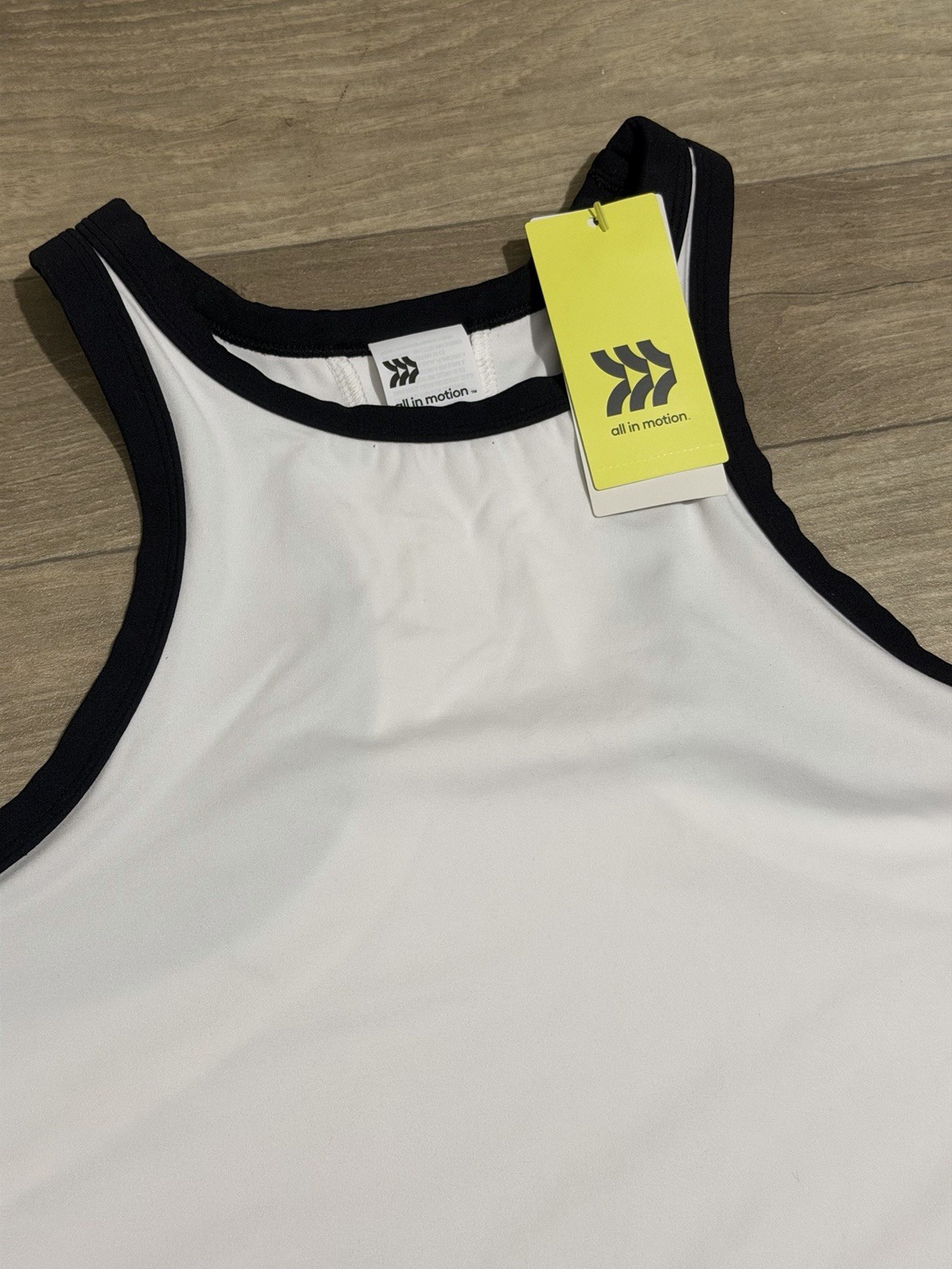 All In Motion Women’s Highneck Racerback Tank Top White Size M