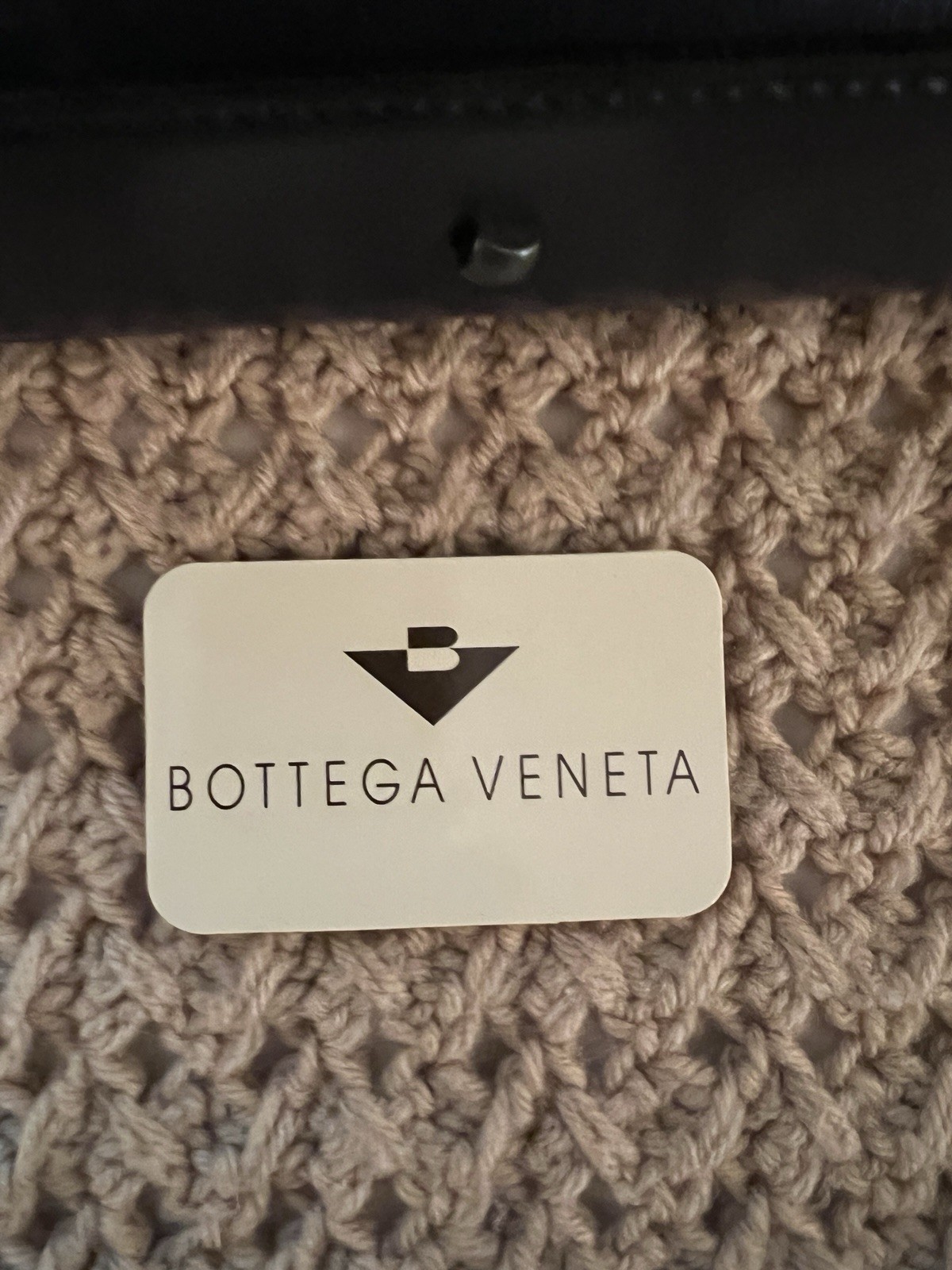 Bottega Veneta Handbag In Navy. Mint condition, as photos show. Approx 10”x6”.
