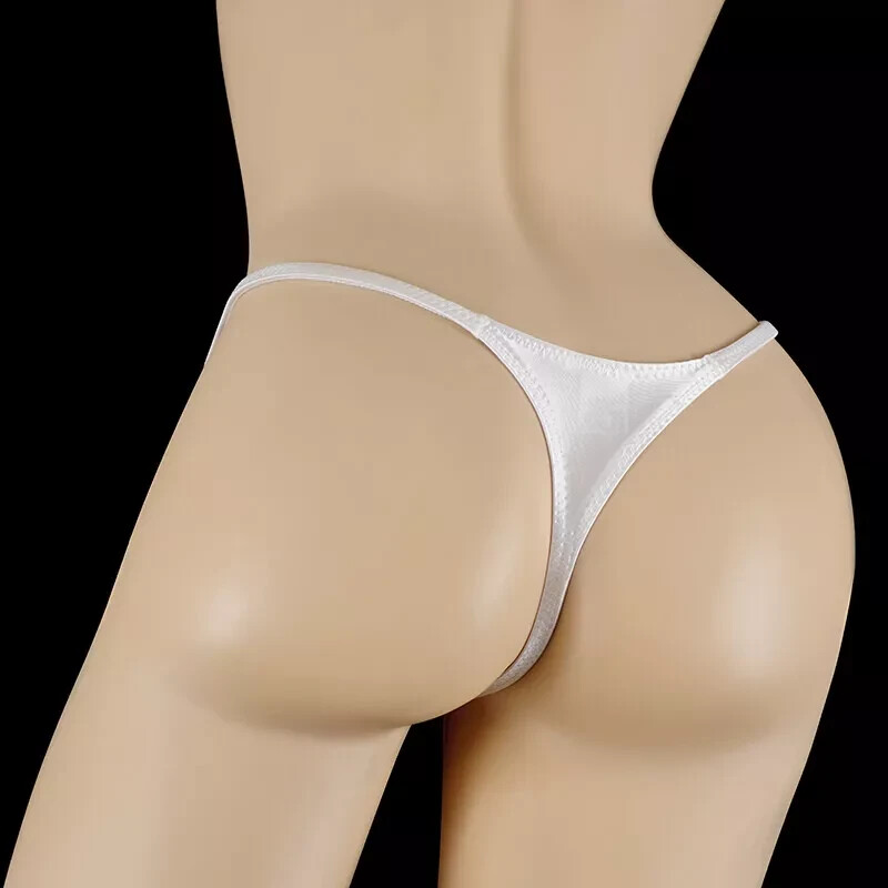 MENS SEXY OIL GLOSS GRAPE SMUGGLERS MICRO THONG-WHITE (MEDIUM 28-32)