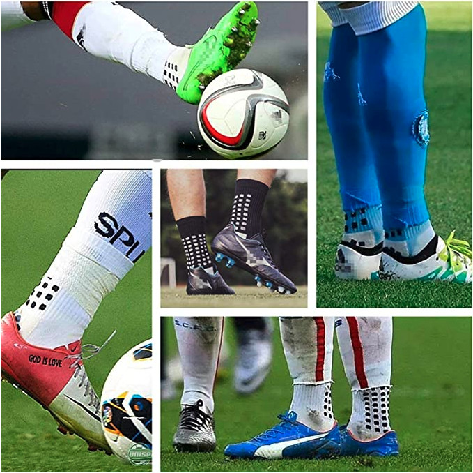 Men’s Anti Slip Football Socks Athletic Long Socks Absorbent Sports Grip US Sell