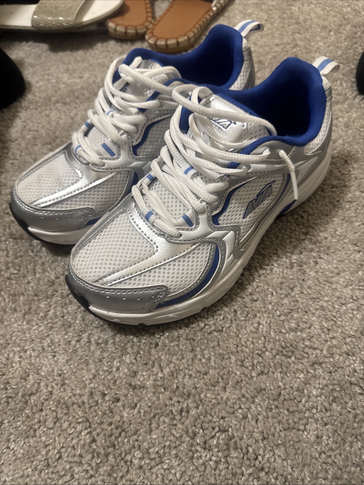 Avia 5000 Women’s Shoes Size 6.5 Breathable,Blue/White