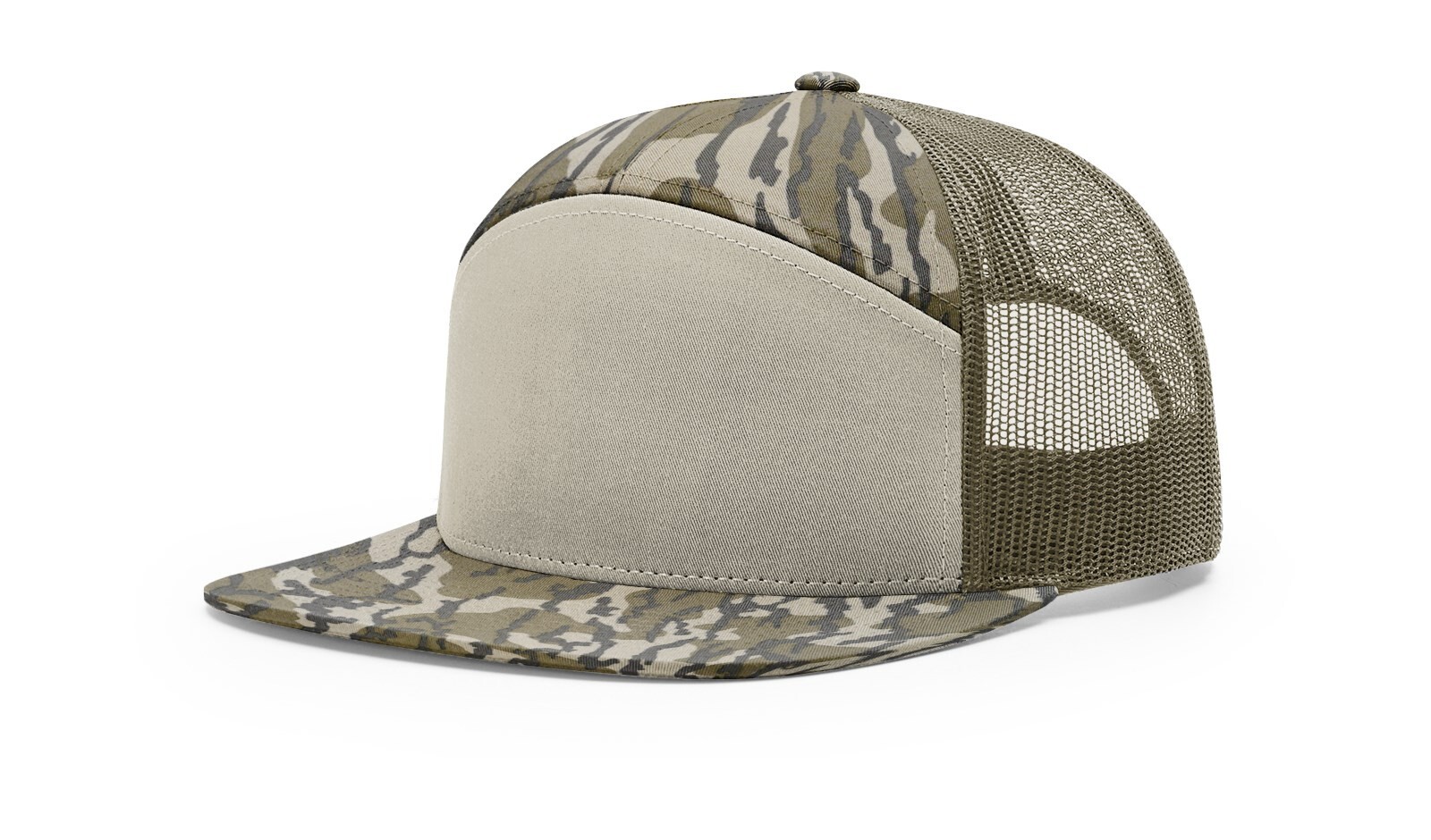 Richardson 7 Panel Trucker Hat 168 Adjustable Snapback Hi-Pro Mesh Cap OSFM