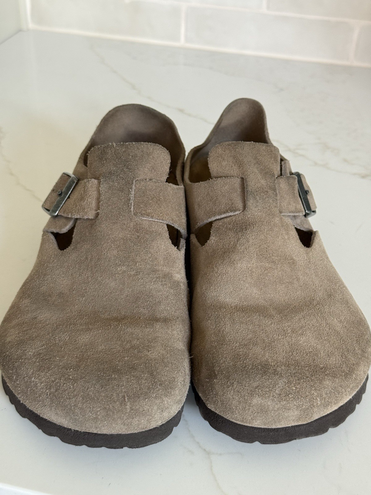 Birkenstock London Bs Color Taupe Suede Clog EU 39/US W8 M6
