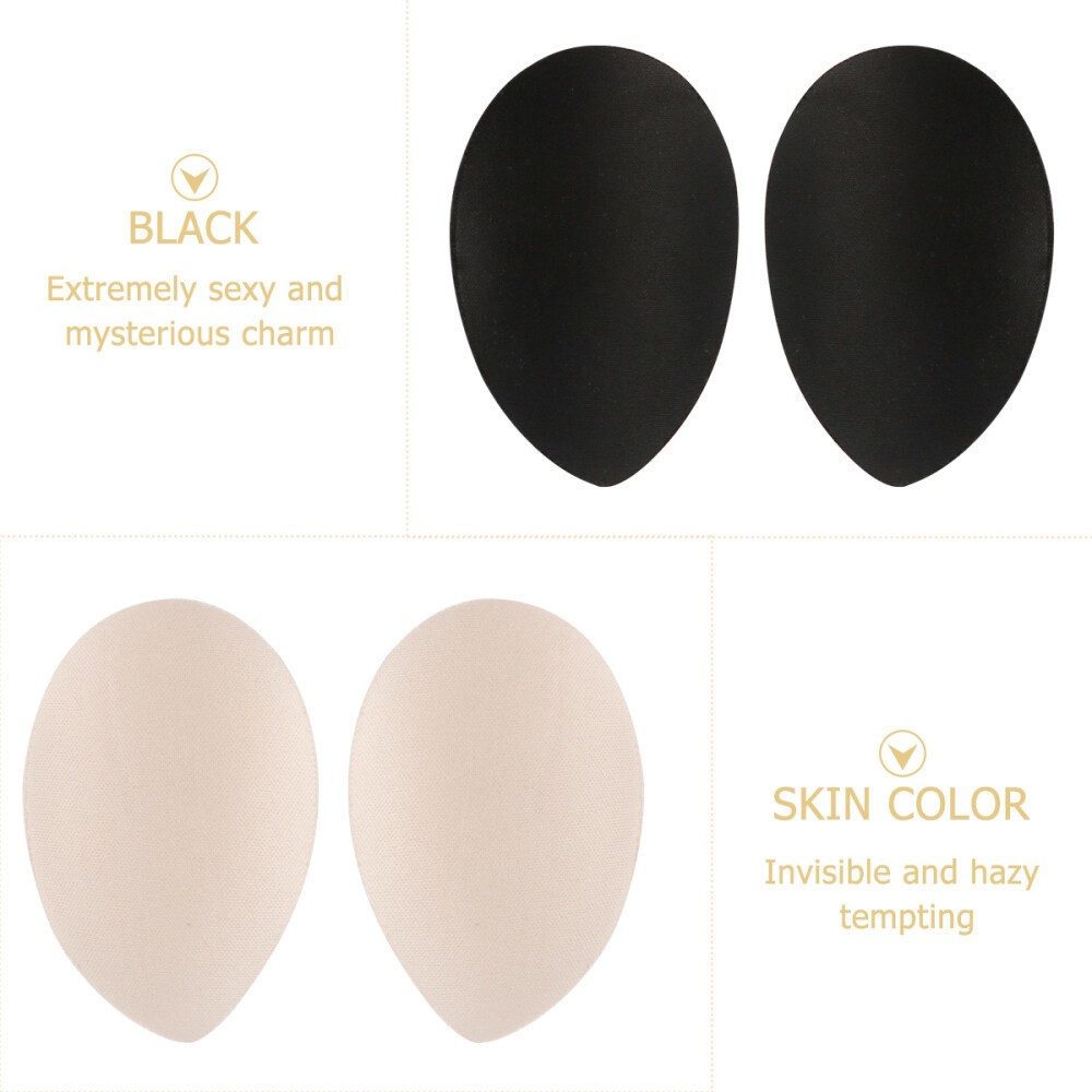 5 Pairs Drop Shaped Sponge Breast Pad Insert Chest Pad Invisible Bra Padding