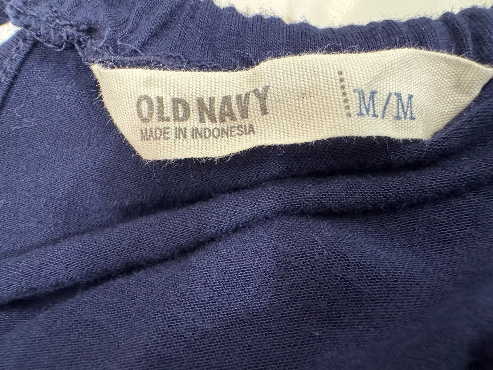 Old Navy Navy Blue Sleeveless Rayon Tie Neck Blouse Top Women’s Medium M