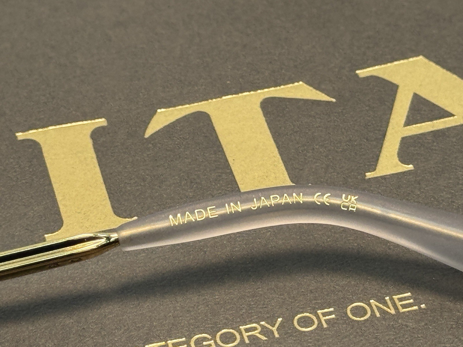 Dita Mach Six DTS121-62 Titanium Gold Frame with Grey Gradient Lens Sunglasses