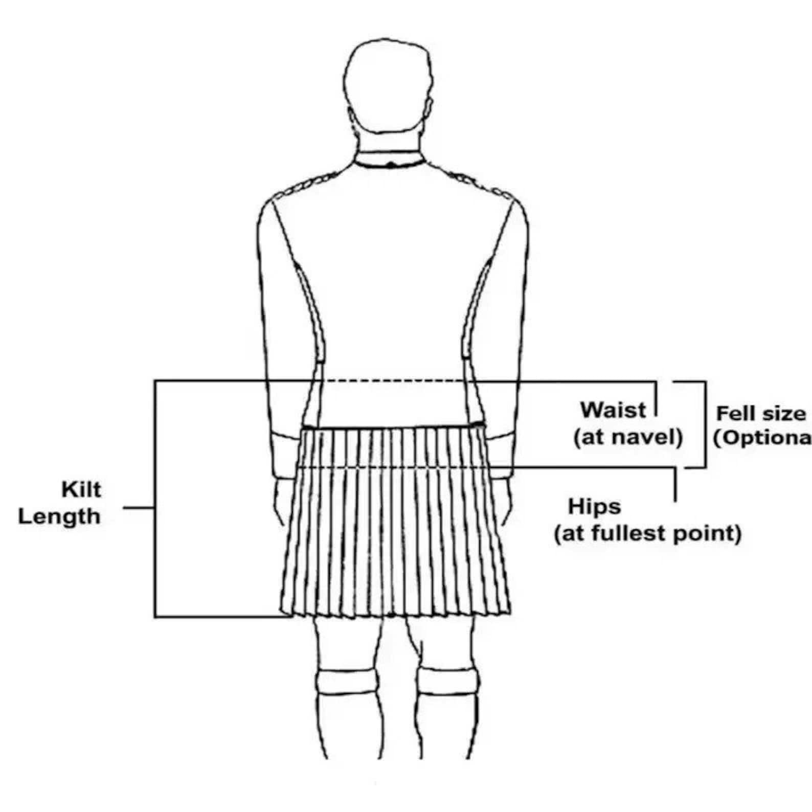 Men Scottish US Army Tartan Kilt – Highland Wear – Scottish Kilt