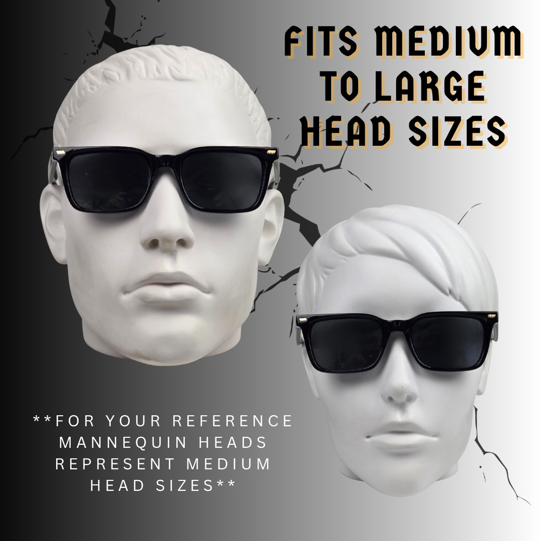 LOCS Super Dark Street Shades Modern Gangster Sunglasses Vintage Square