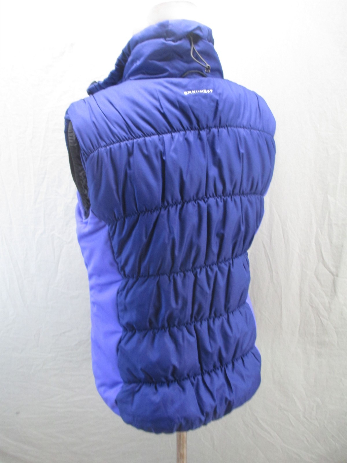 Columbia Size S Womens Blue Insulated Pockets Collared Full Zip Outdoor Vest 971
