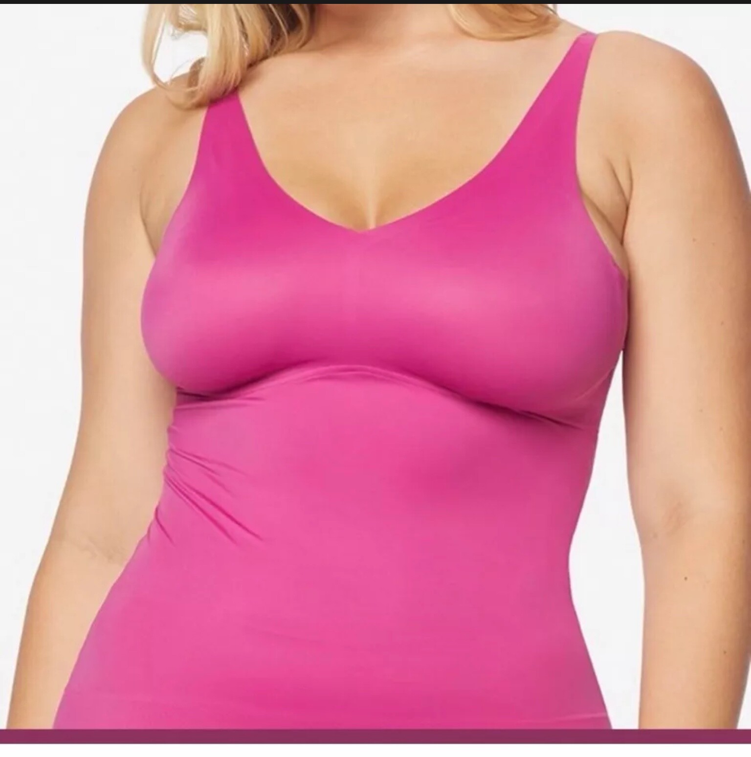 RUBY RIBBON SECOND SKIN V NECK CAMI #1808 NEW!