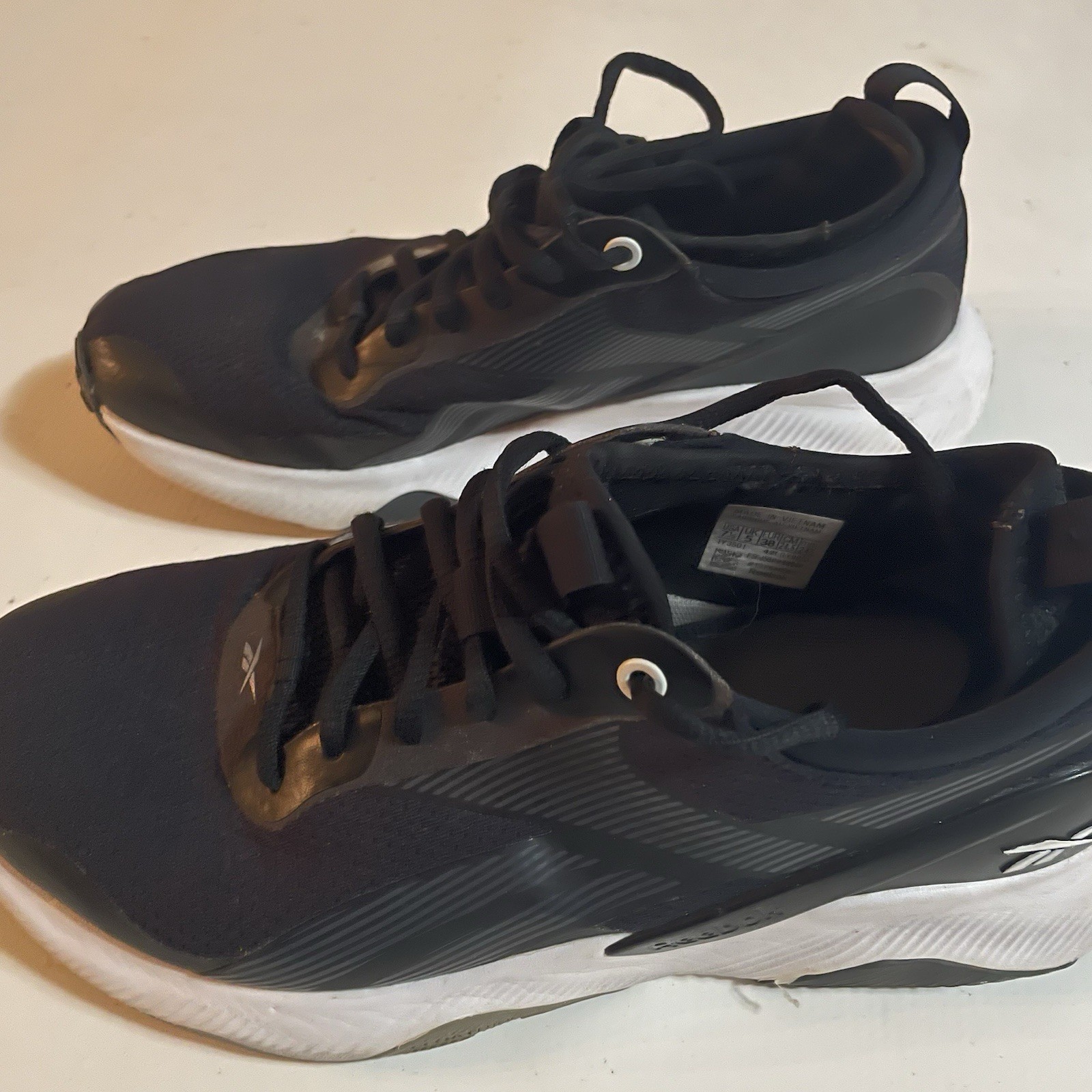 Reebok Athletic Women’s Black/White Slip Tongue Bootie Style LY3501