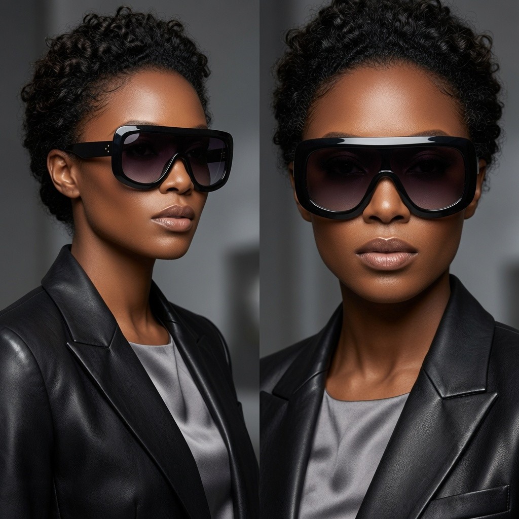 Women Sunglasses Fashion Luxury Oversized Shades One Piece Style Lentes Gafas