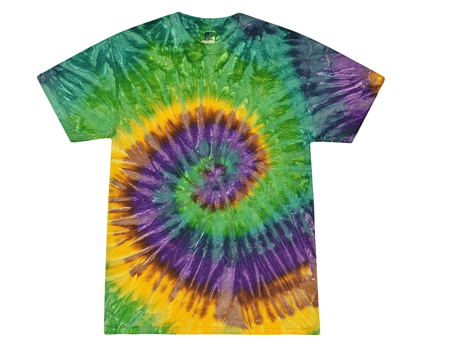 Multi-Color Tie Dye T-Shirts, Kids & Adults Short Sleeve Cotton Colortone