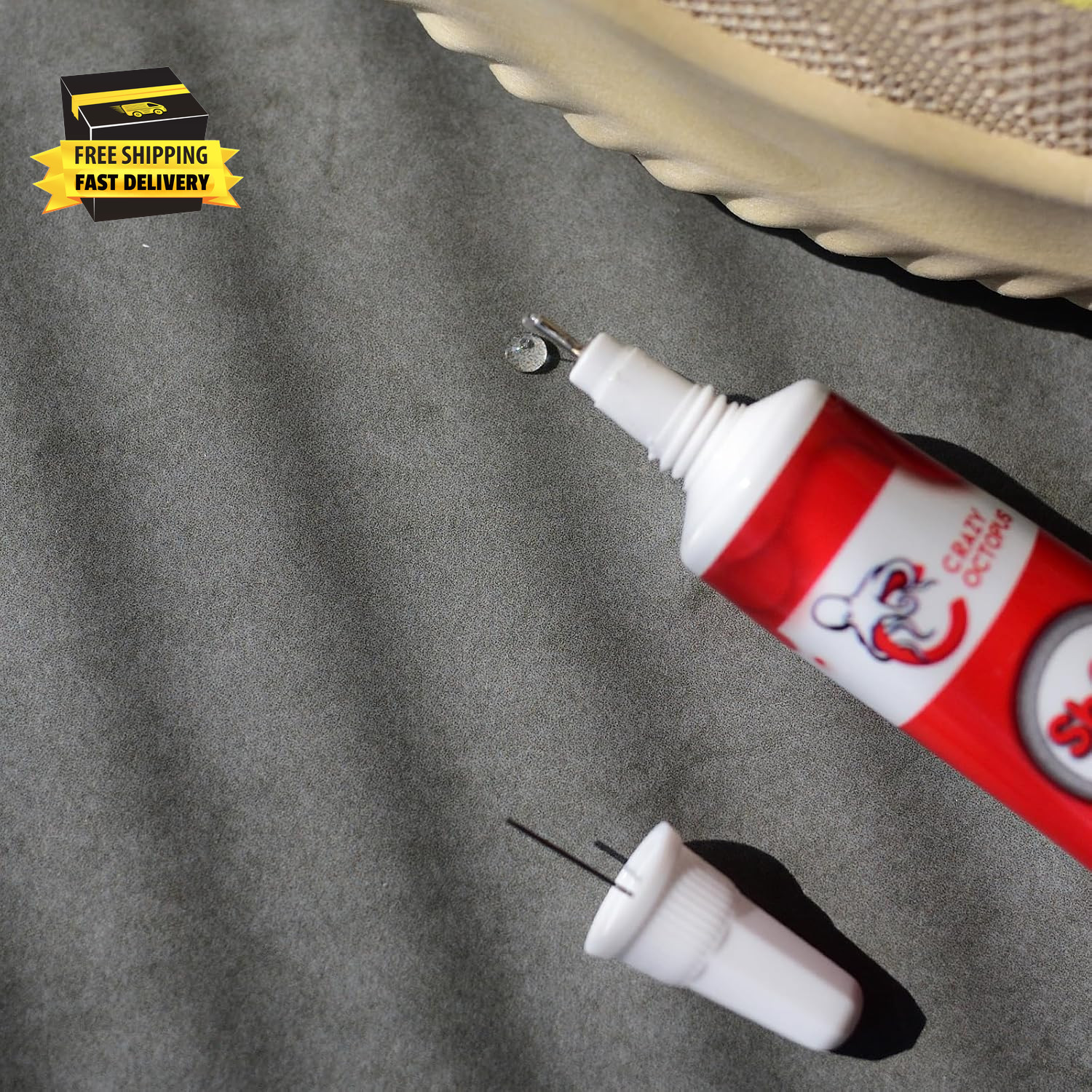 Shoe Glue, Strong, Clear Shoe Repair Glue for Sneakers, Boots, Handbags, Soles,