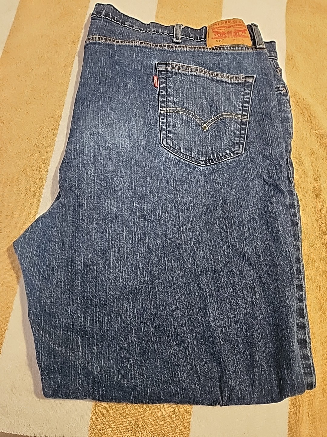 LEVI 541 Athletic Taper Jeans Stretch All Seasons Tech Big & Tall 54 x 32 Blue