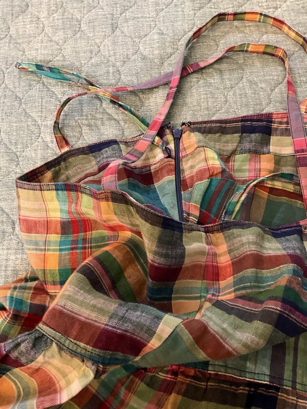Polo Ralph Lauren Plaid Linen Sundress