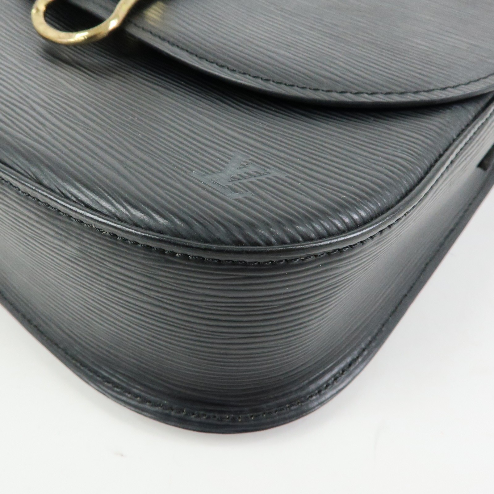 Louis Vuitton Epi Saint Cloud Shoulder Crossbody Bag Noir M52192 Auth Used F/S
