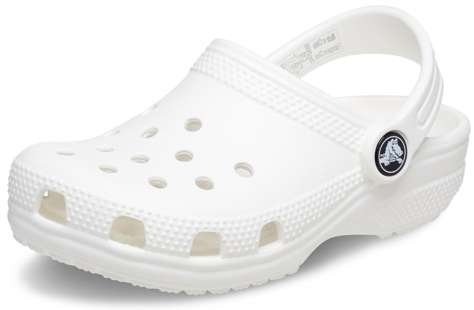 Crocs Kids’ Classic Clogs – White/White