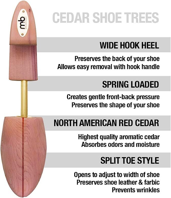 Moneysworth & Best Adjustable Cedar Men’s Shoe Tree S M L XL XXL