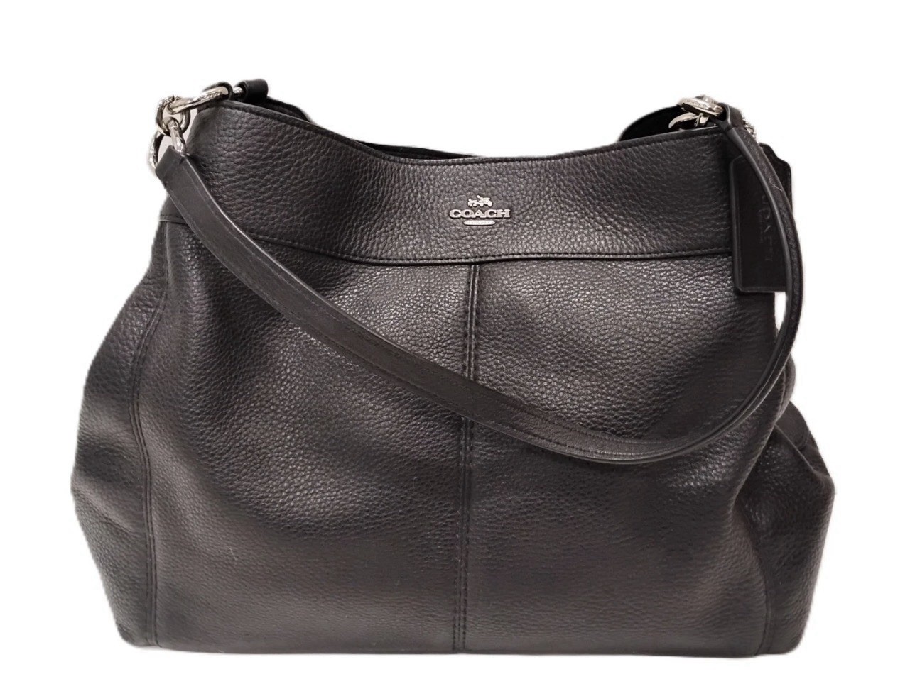 Coach Large Black Leather Bag
