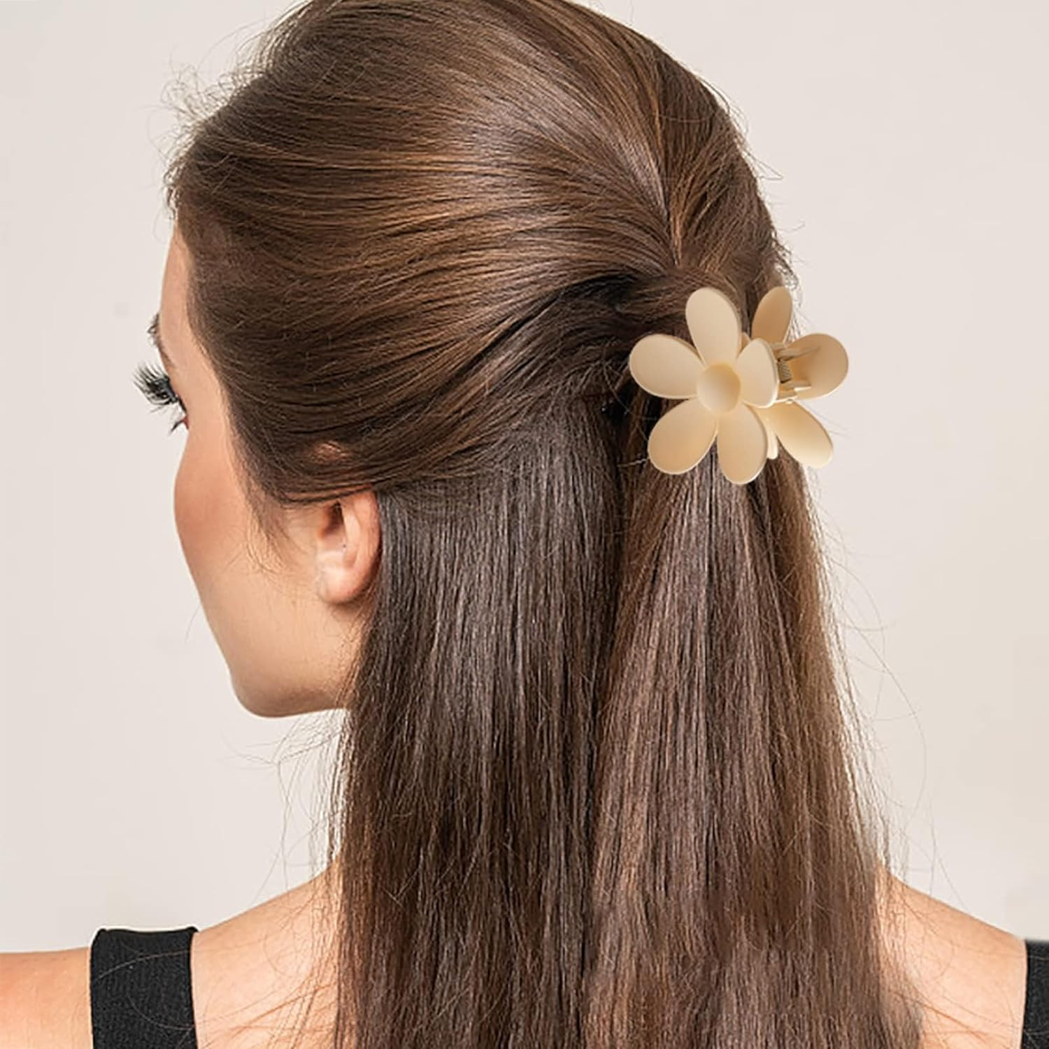 8PCS Hair Clips for Women, Flower Claw Clips for Thick Hair, Non-Slip Hair Acces