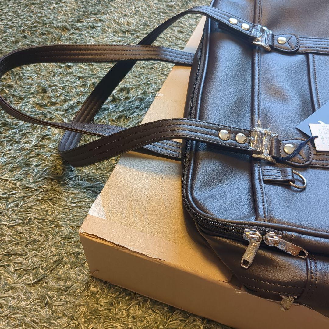 EASTBOY School Bag Synthetic Leather A4 Size Chocolate x Brown