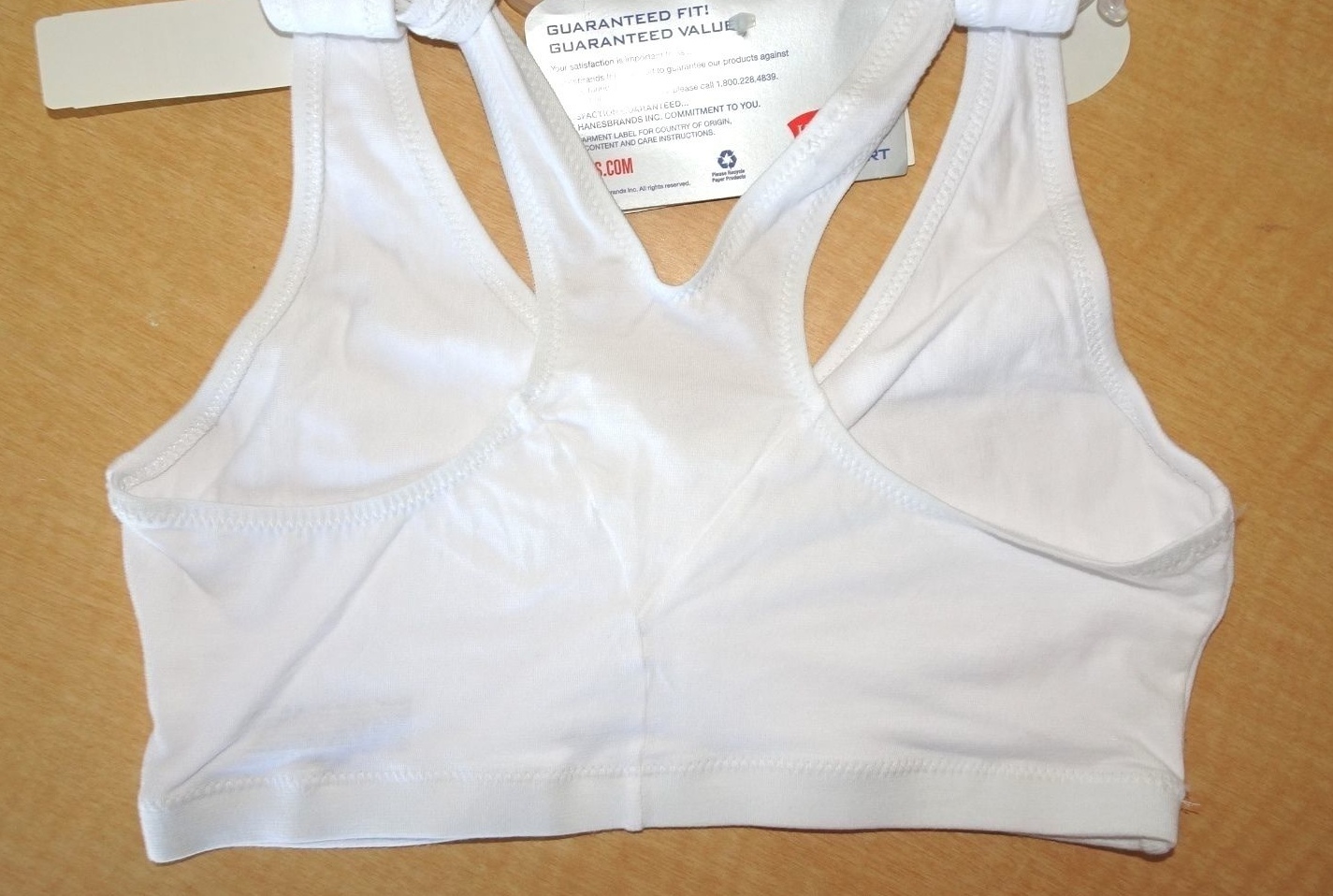 New – HANES Sport Pullover Sports Bra – 2 Pack #H370 – White -Sizes 34 to 48