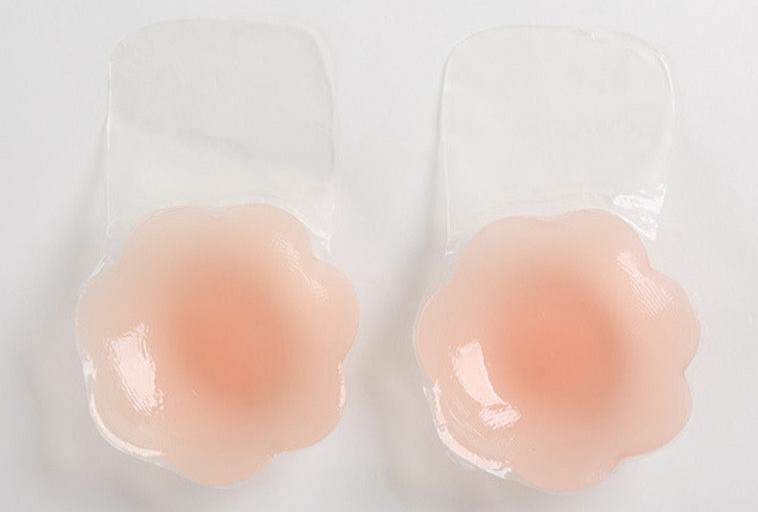 Reusable Silicone Bra Instant Breast Lift Tape Pasties Flower Nipple Covers