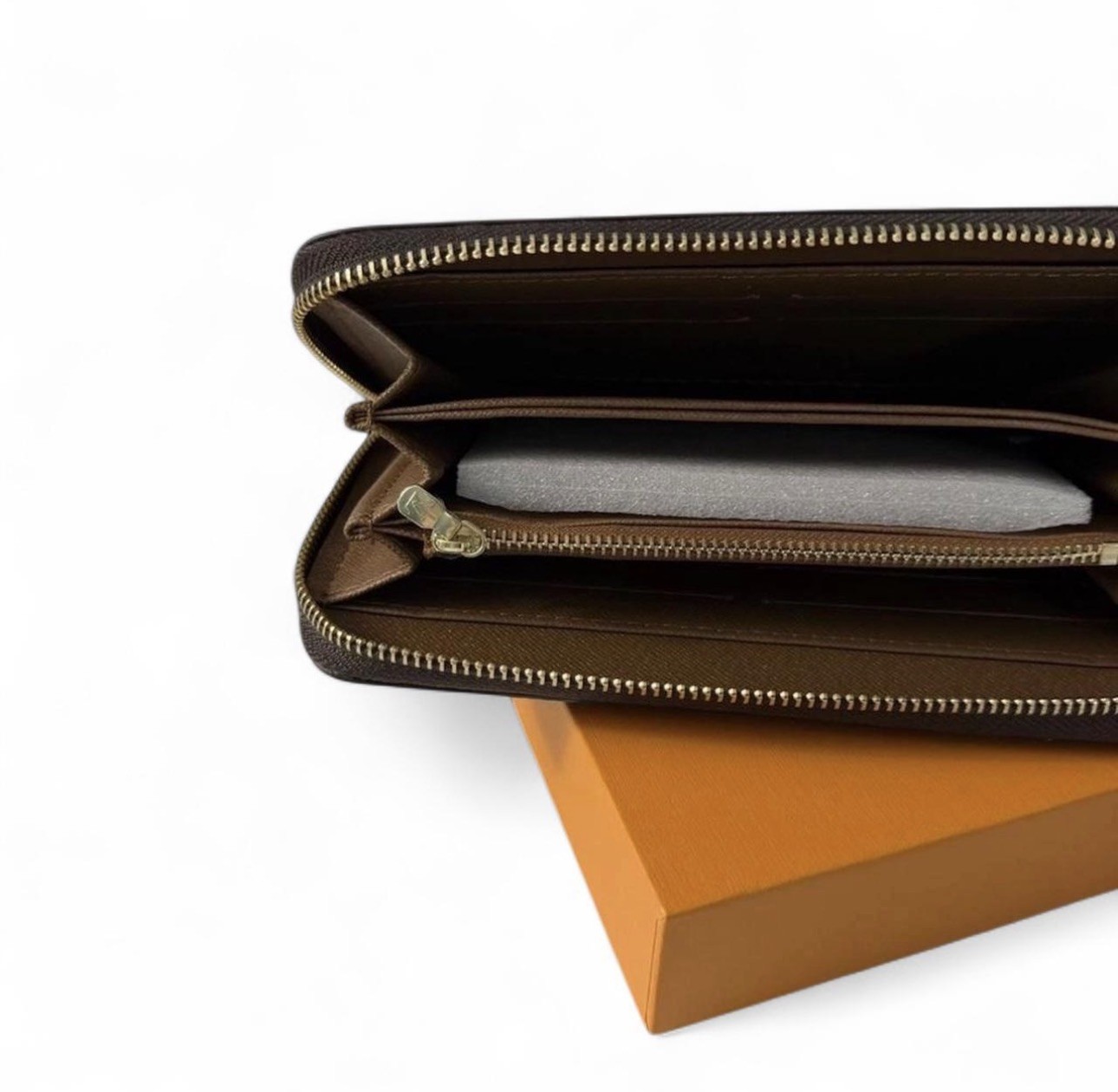 Louis Vuitton Monogram Zippy Zip Wallet Brown Long Wallet