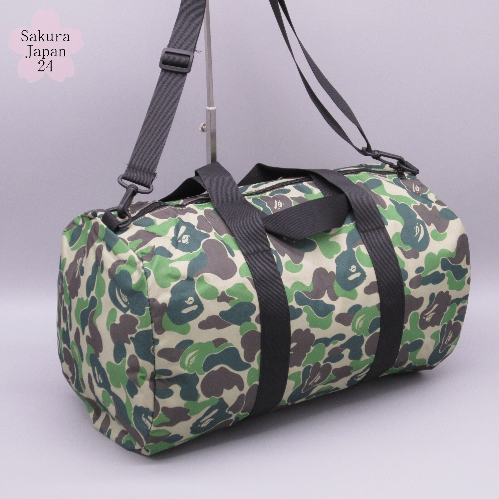 BAPE A Bathing Ape Duffle Bag Hand Bag Camo Green 2020 Spring Magazine Free Gift