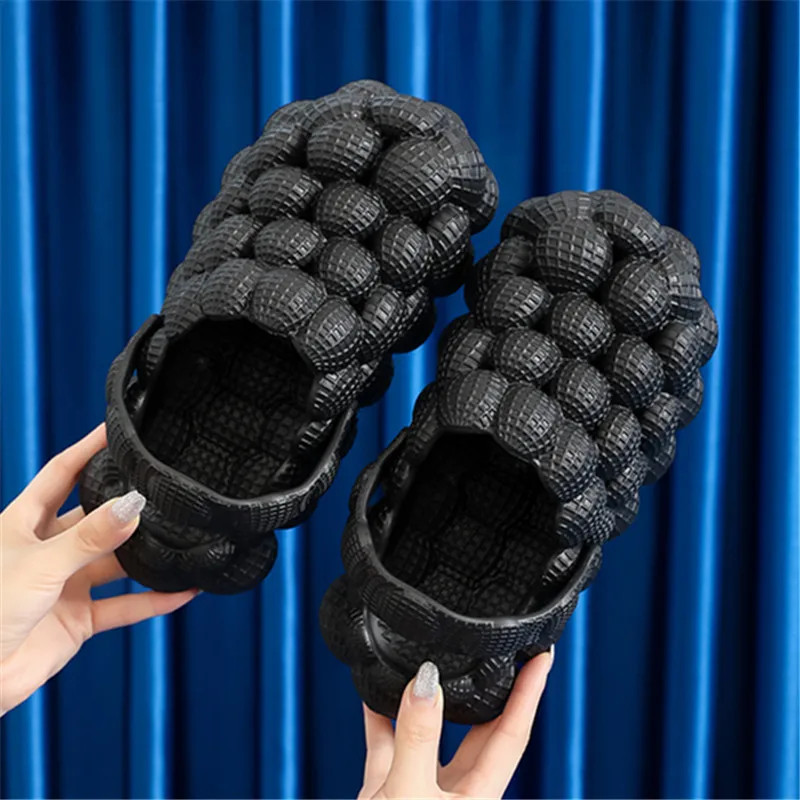 Cute Women Slippers Bubble Ball Sandals Summer Indoor Massage Cloud Slide