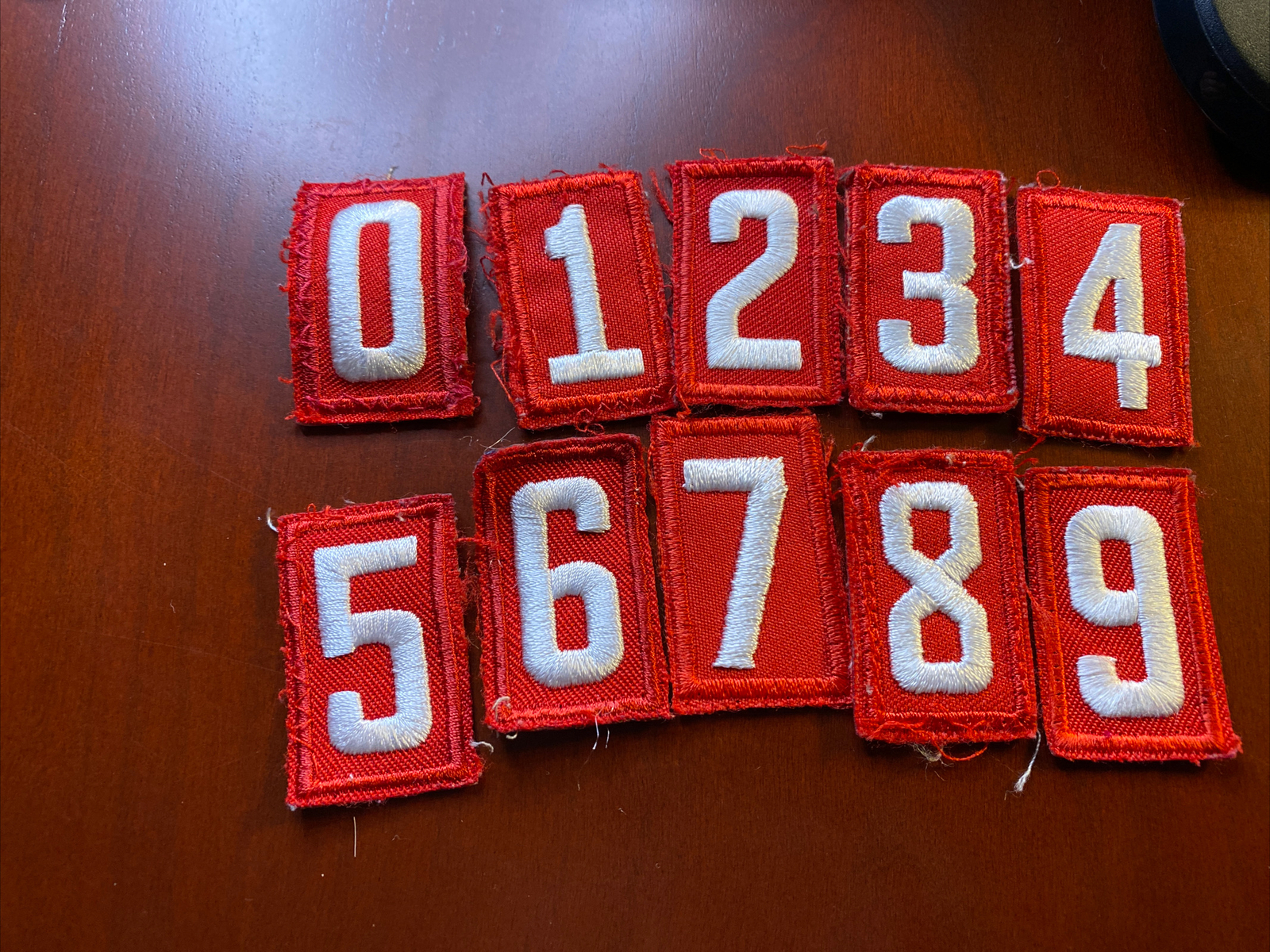 Current Style Red Twill Boy/Cub Scout Unit Number Your Choice of Number Quantity