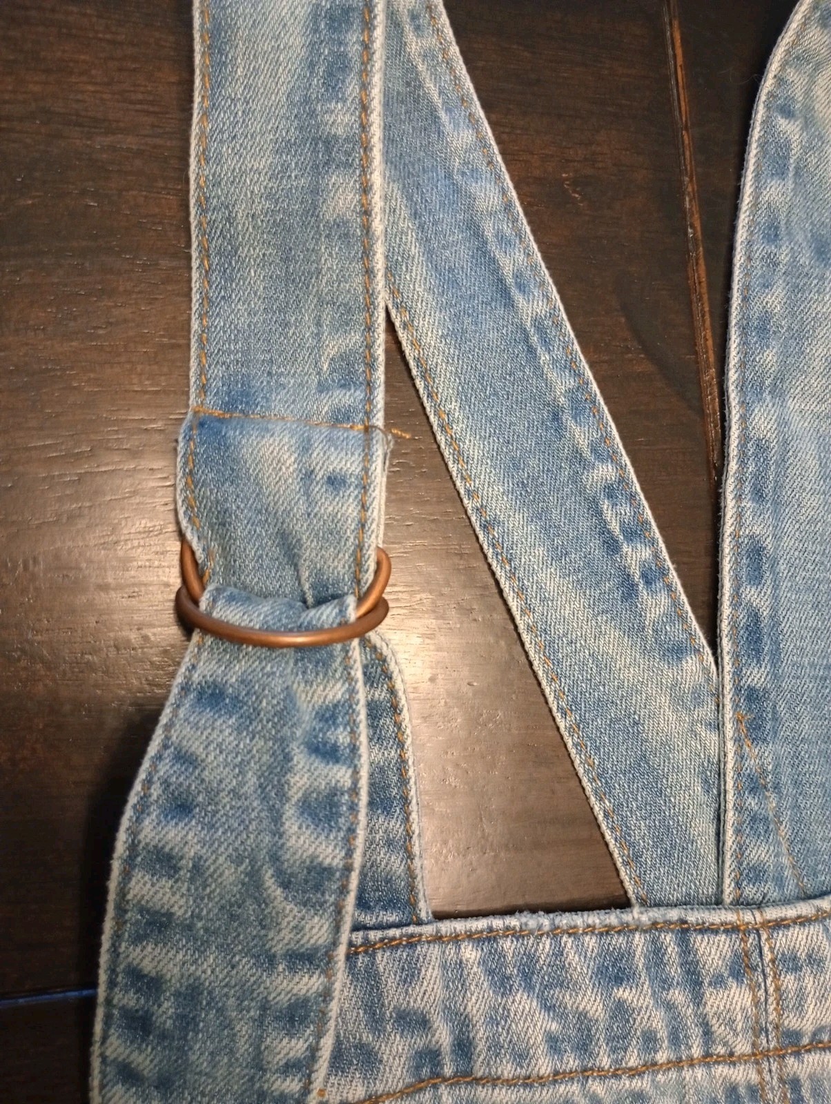 Denim Shortalls Womens Small/25 Bib Overall Shorts Blue Summer Festival EUC