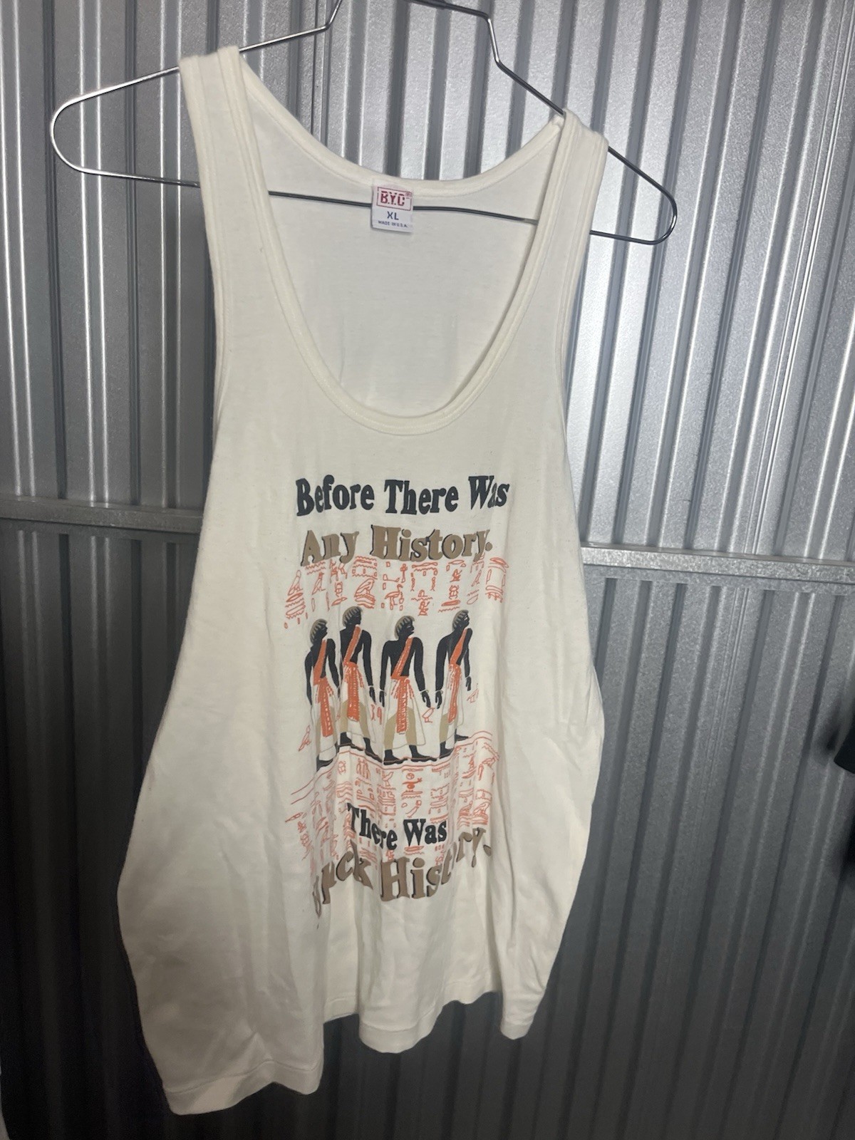 BYC Tank Top Egypt Men’s XL ‘Before There Was History There Was Black History’
