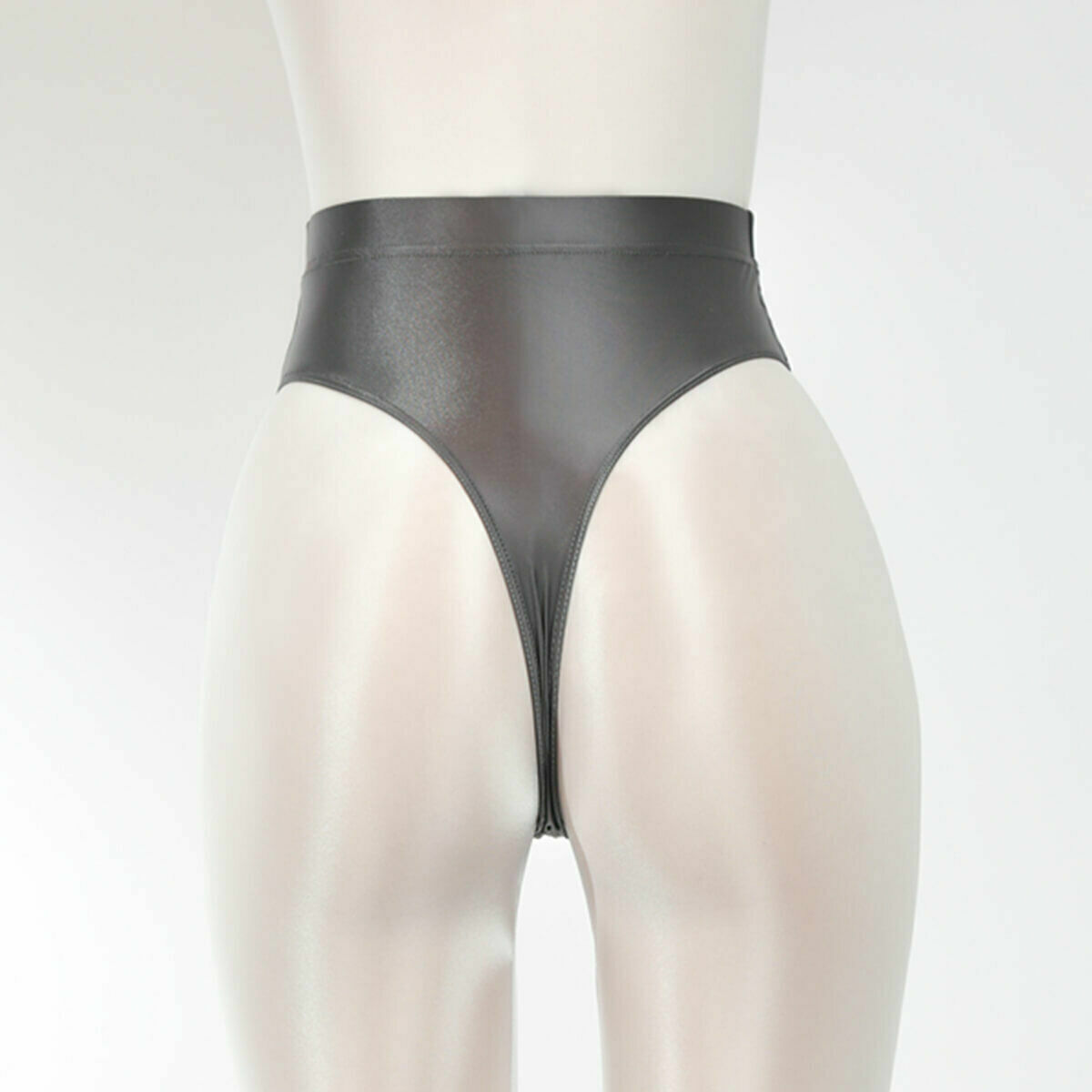 Womens Silky Satin Shiny Thong Briefs Panties Lingerie Underwear T-Back Knickers