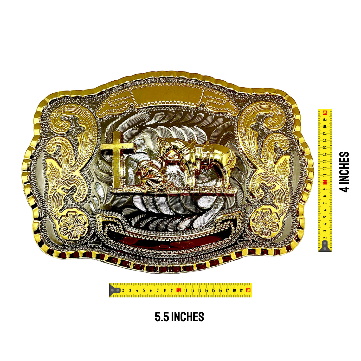 Praying Cowboy Religious Western Belt Buckle. Hebilla vaqura