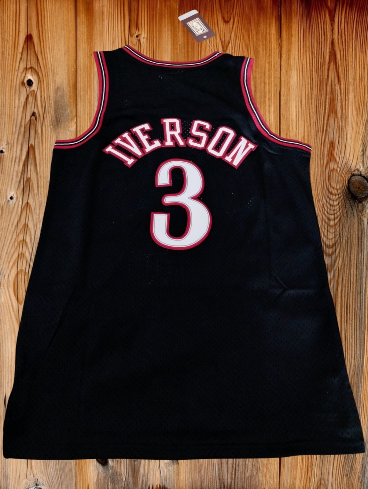 Allen Iverson Jersey #3 Philadelphia 76ers Throwback Jersey Men’s Black