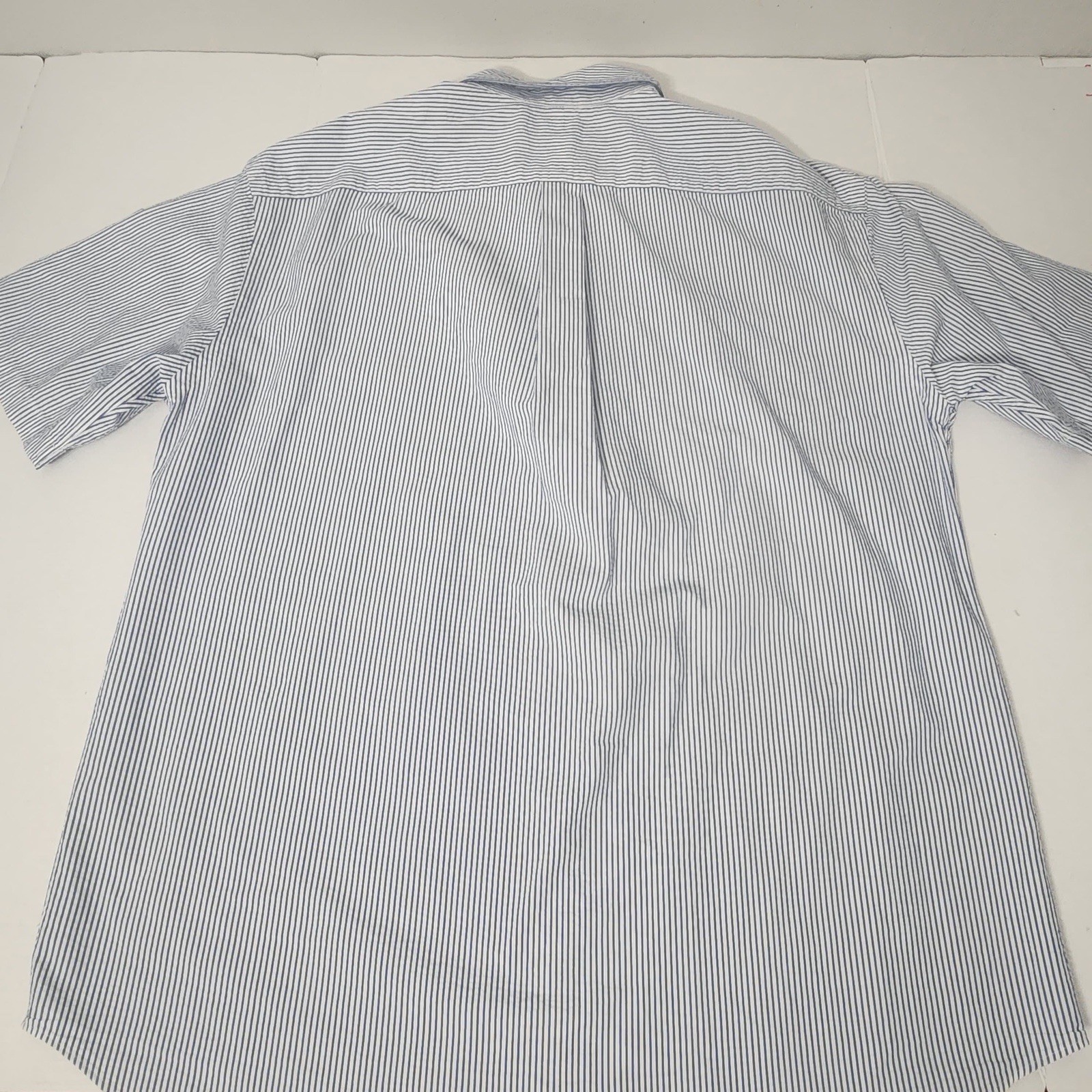 Ralph Lauren Men’s Classic Fit Blue/White Stripe SS Dress Shirt 2XLT