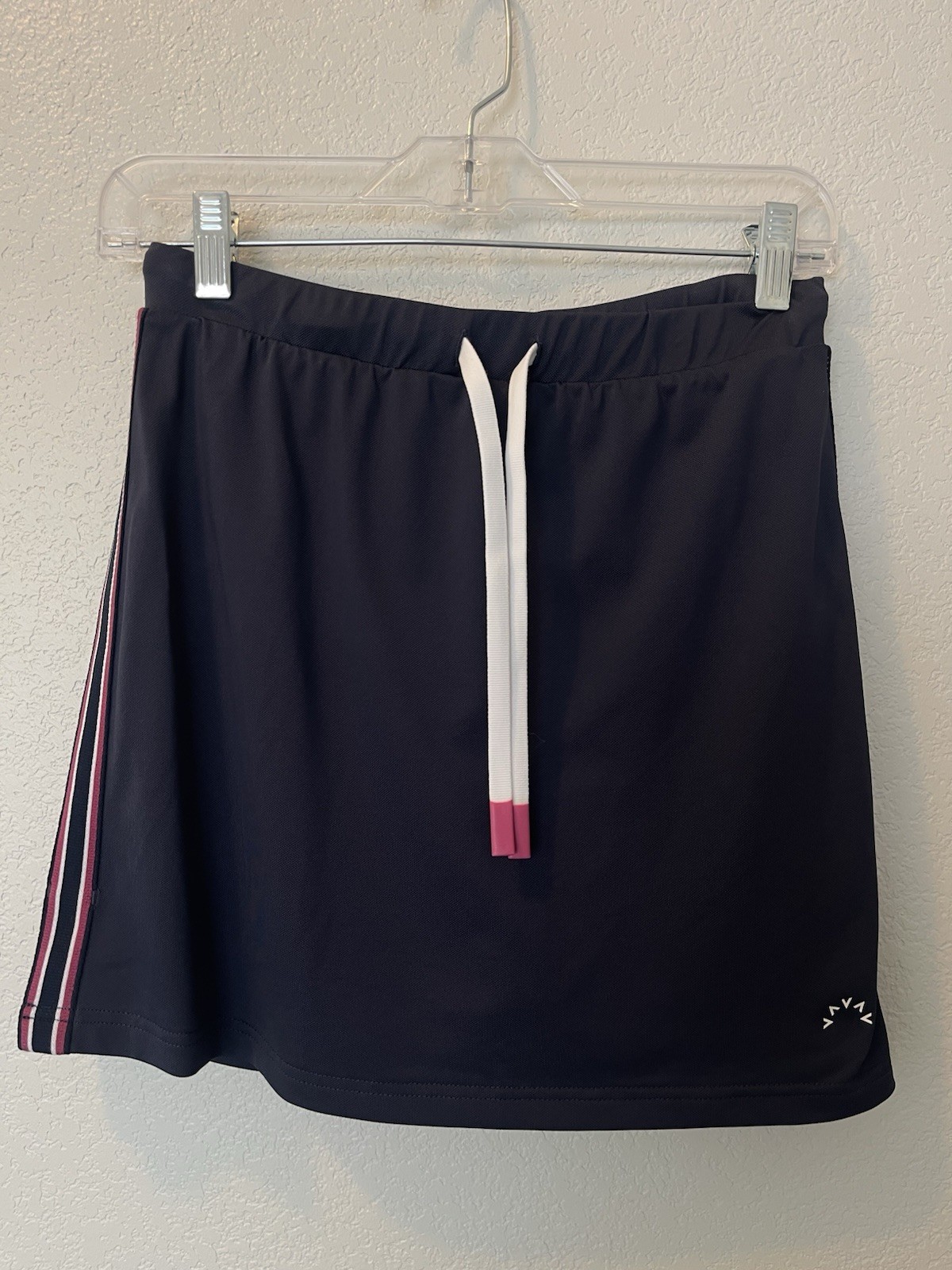 Varley Patrick Skort Womens Small Navy Blue Striped Athletic Tennis Golf New