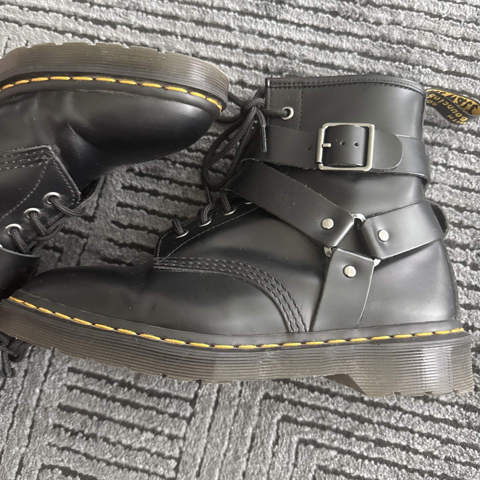 Dr. Martens Cristofor Harness Lace-Up Boots Men’s Size 8 , Women Size 9